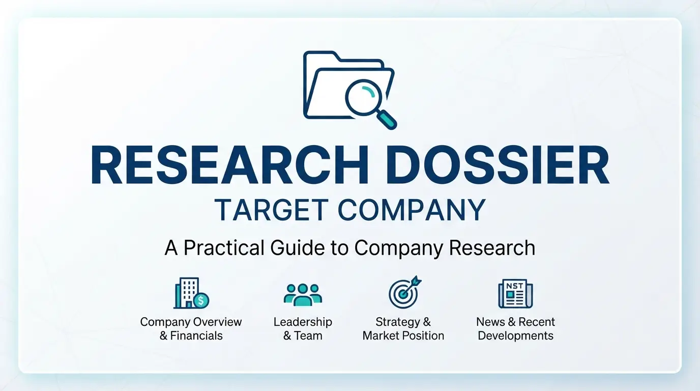 What Is a Research Dossier for Target Company